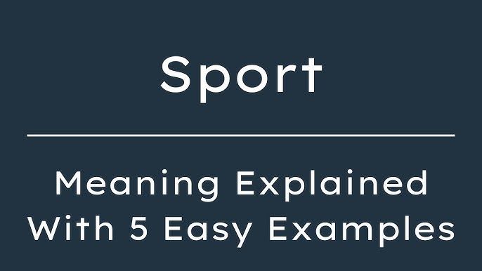 What Does Sporting Mean