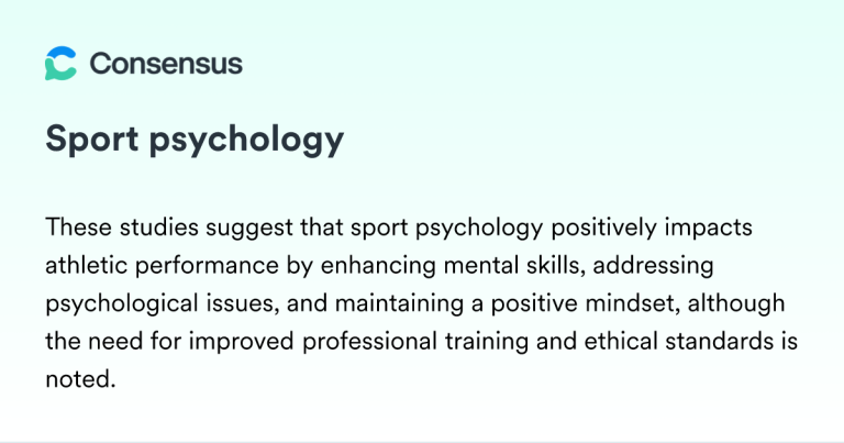 What is Sport Psychology