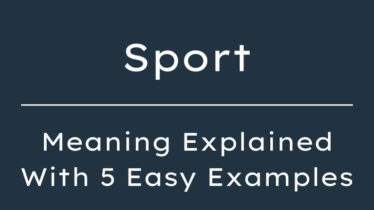 What is the Meaning of Sporting