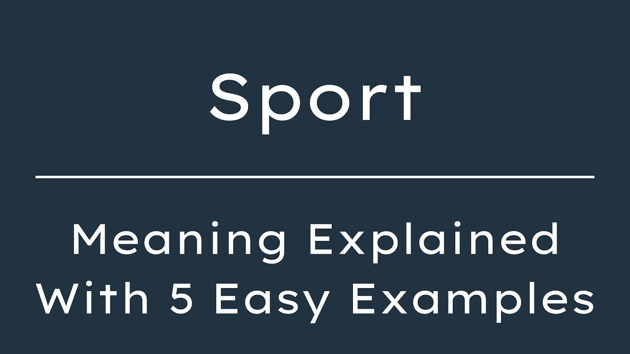 What is the Meaning of Sporting: Unveiling Its True Essence