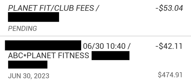 What is the Yearly Fee for Planet Fitness