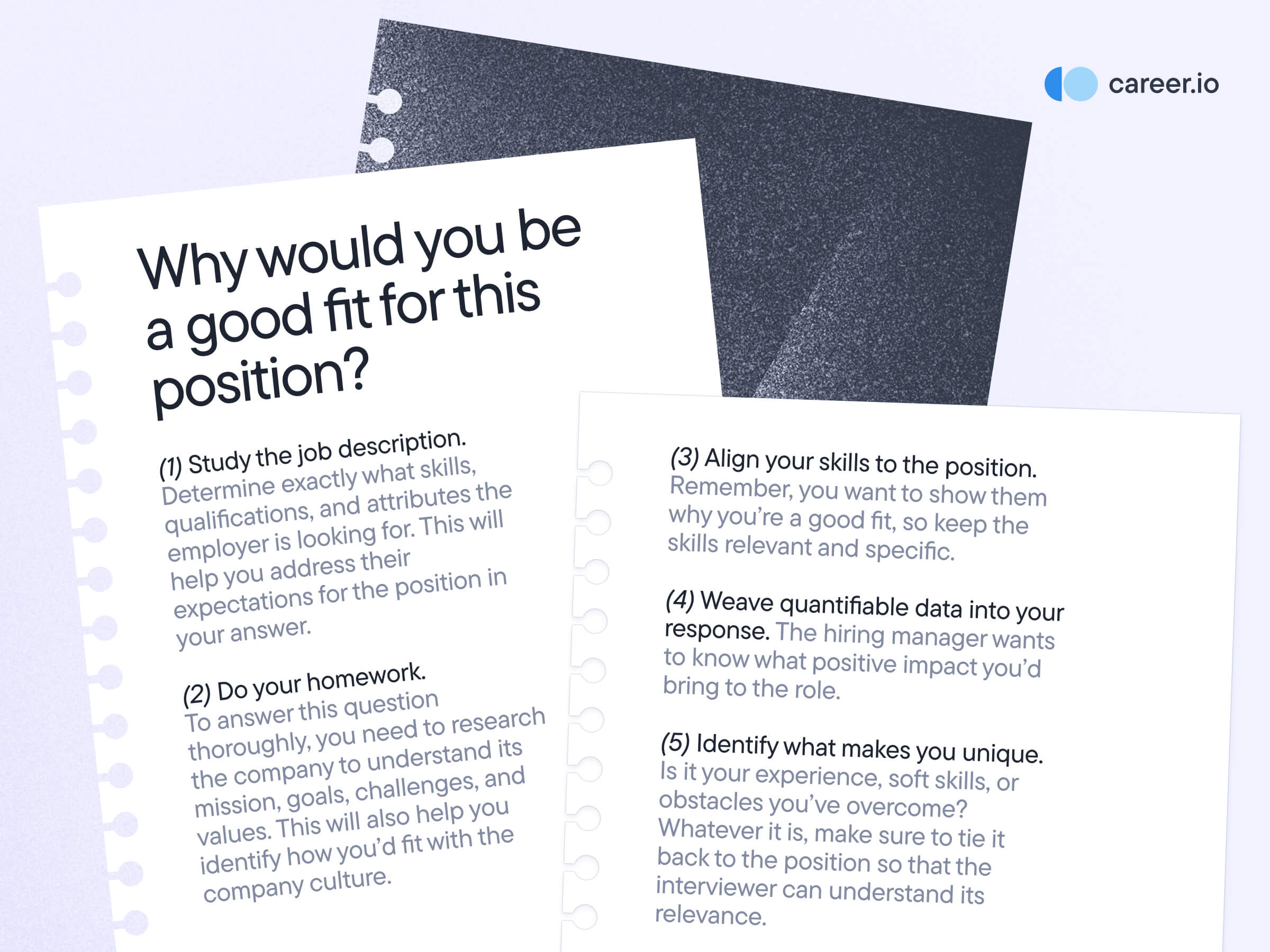 Why Would This Job Be a Good Fit for You