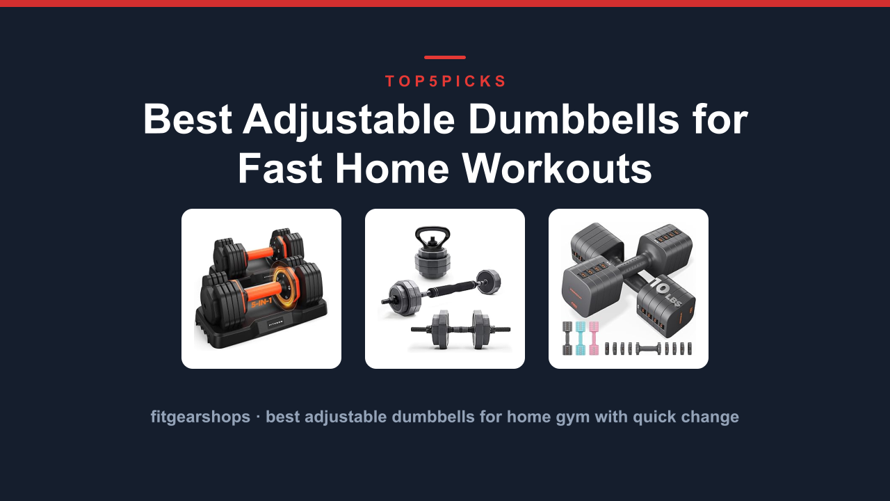 Best Adjustable Dumbbells for Fast Home Workouts