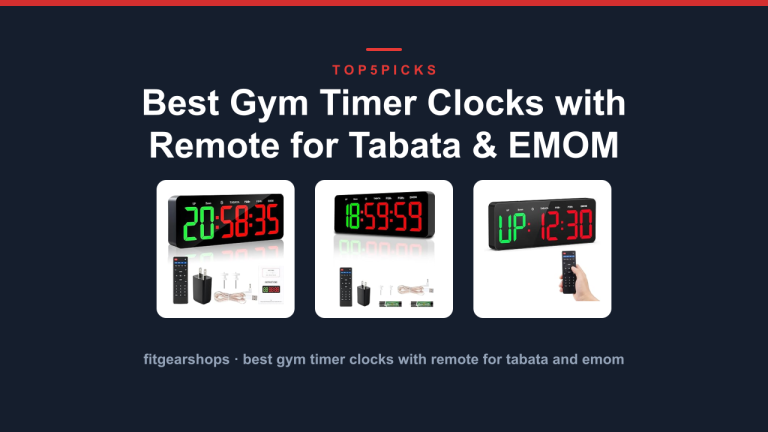 Best Gym Timer Clocks with Remote for Tabata & EMOM
