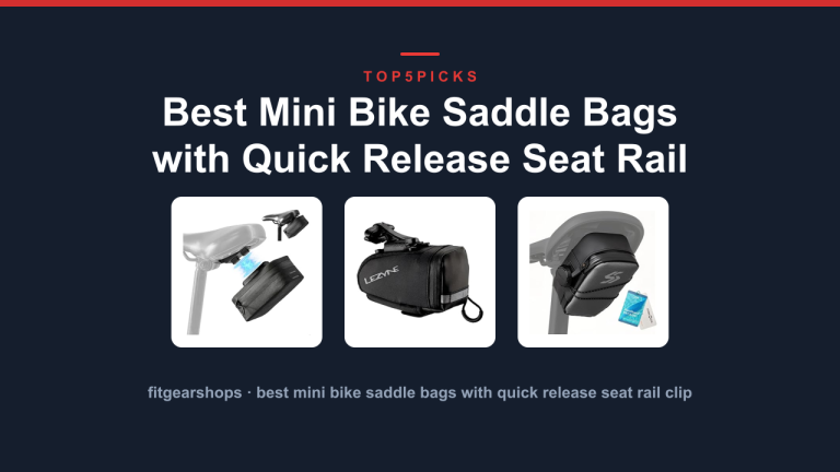 Best Mini Bike Saddle Bags with Quick Release Seat Rail Clip