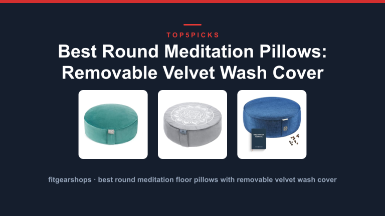 Best Round Meditation Pillows: Removable Velvet Wash Cover