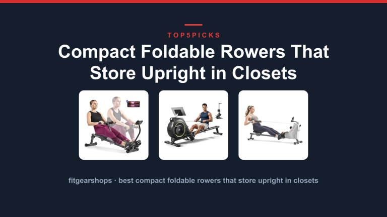 Compact Foldable Rowers That Store Upright in Closets