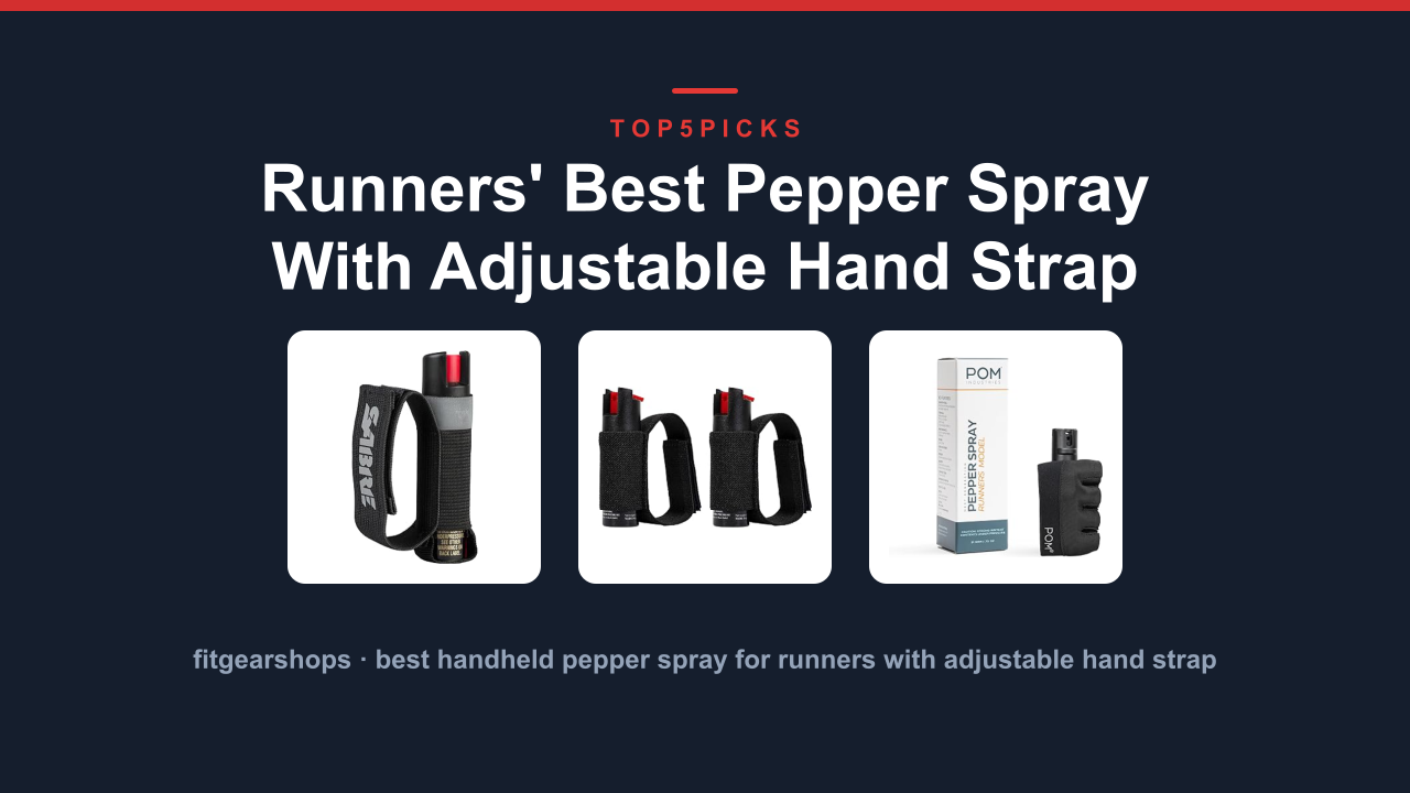 Runners' Best Pepper Spray With Adjustable Hand Strap