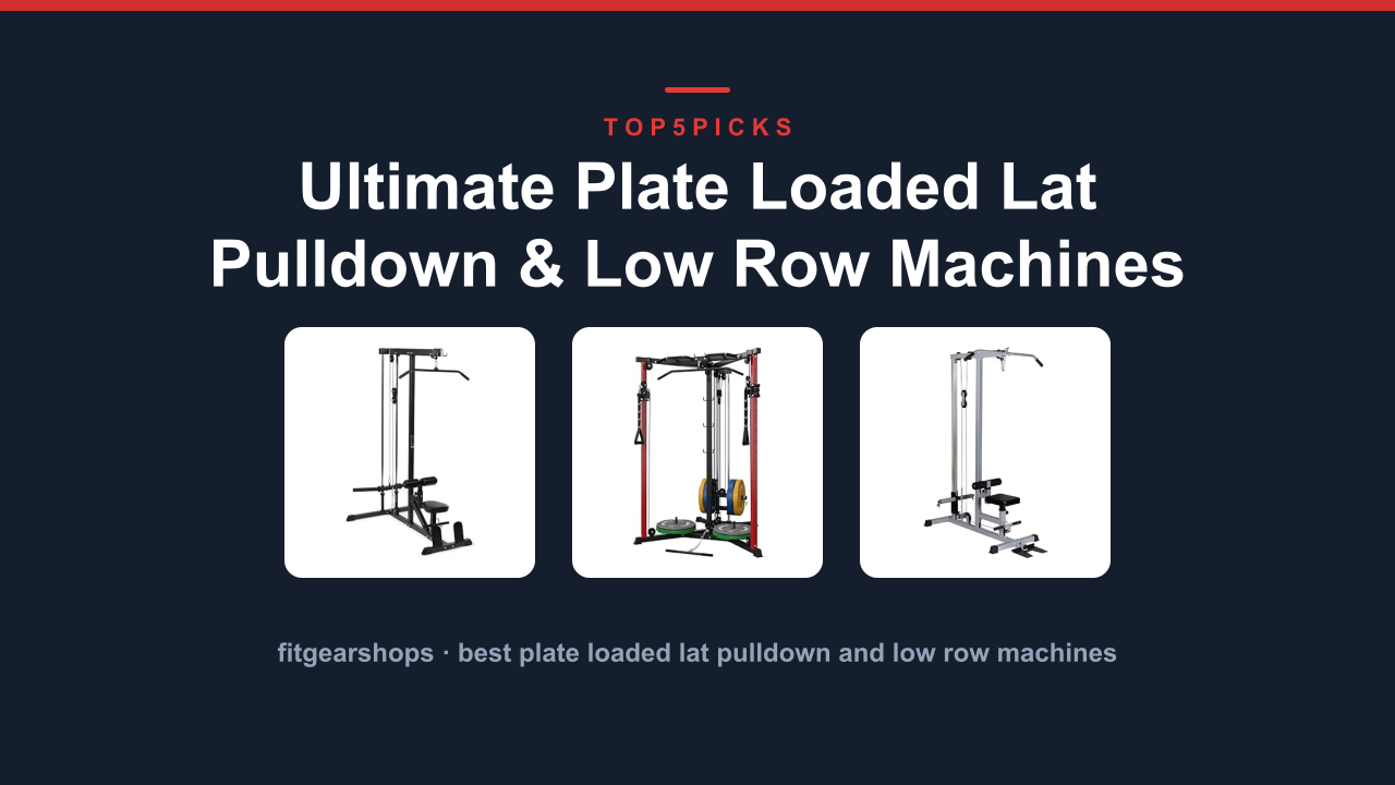Ultimate Plate Loaded Lat Pulldown & Low Row Machines
